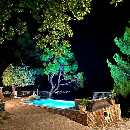 House Pantovcak, Secluded Stone House Without Other Guests,with Heated Pool And Unique View Раб