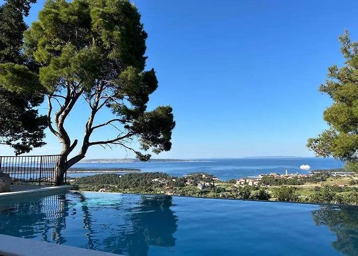 House Pantovcak, Secluded Stone House With Heated Pool And Unique View